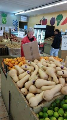 Butternut squash .59cts/lb.