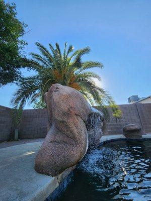 Add some appeal to your Diving Pool by adding a Waterfall Grotto & Diving Rock.
 #PoolRemodel #WaterfallGrotto