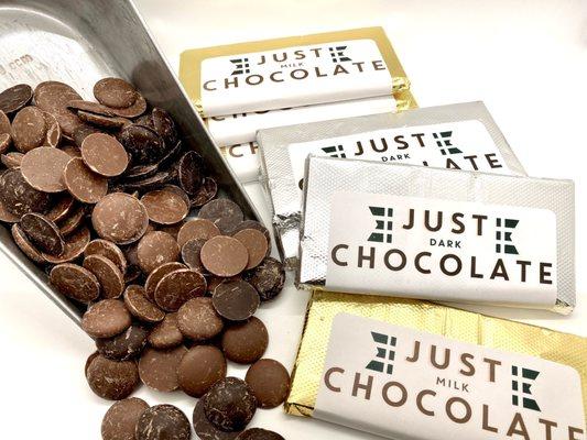 You asked for, "just Chocolate" or plain chocolate bars in milk or dark