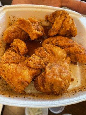 Honey old bay boneless wings