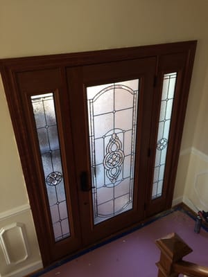 Installation of ProVia entry door with sidelights