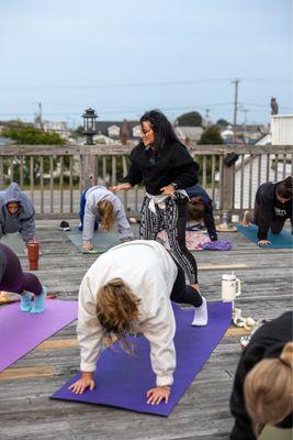 UNH CHAARG Yoga Class at Ride the Wave with Mel