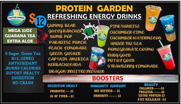 Refreshing energy drinks