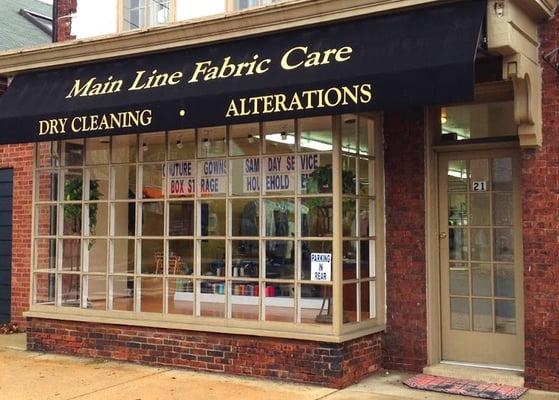 Store front for Main Line Fabric Care & Dry Cleaners