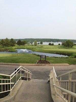 View from stairs from the club house