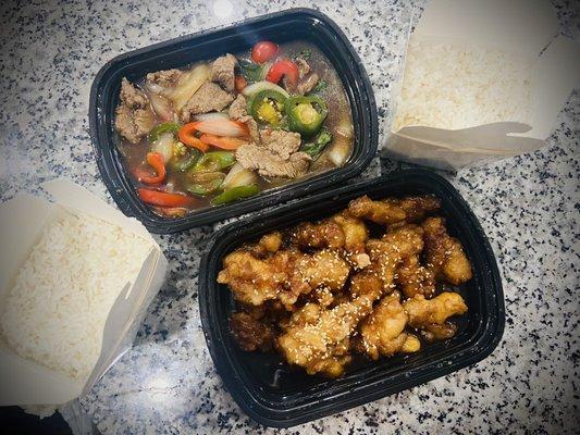 R2. Spicy Basil Leaf R10. Sesame Chicken