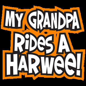 My grandpa rides a Harwee