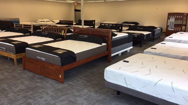 Great selection of hardwood platform beds!