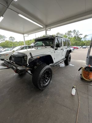 This Jeep was cleaned at Duval Acura by myself and a couple other detailers. The Jeep was thoroughly cleaned making it a brand new Jeep