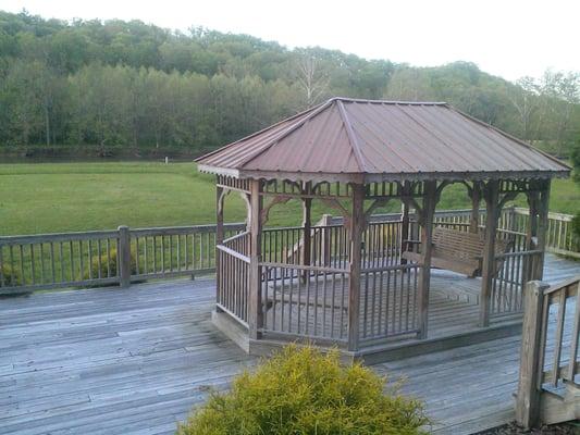 From the Gazebo, play ground,  fishing or canoeing on the historic New River