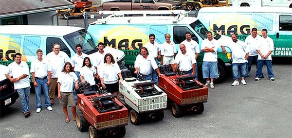 The Crew of M.A.G. Irrigation, Inc. stands ready to serve you!