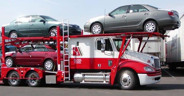 J&S Transportation owns its own fleet of auto transport trucks.