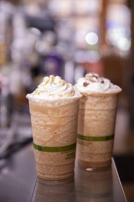 Frappes - we serve coffee, mocha and vanilla flavors!