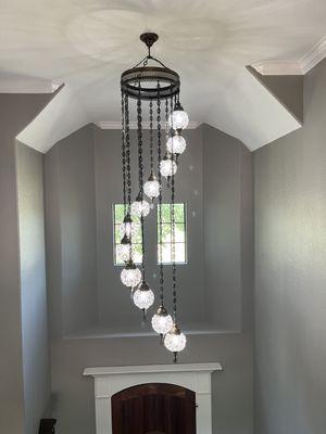 CHANDELIER INSTALL