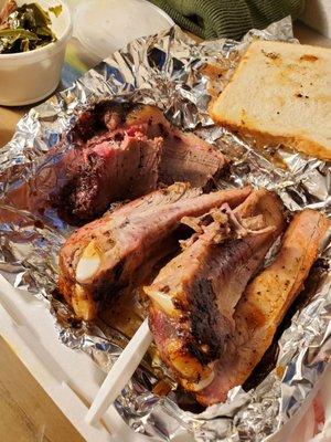 Pork ribs and beef brisket. So tender and so delucious.