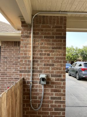 EV charger outlet