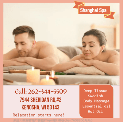 A couple's massage is just like any other massage service,  but you and your partner receive the massage at the same time,  o...