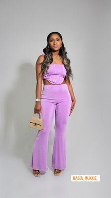 2pc strap corset top and pants