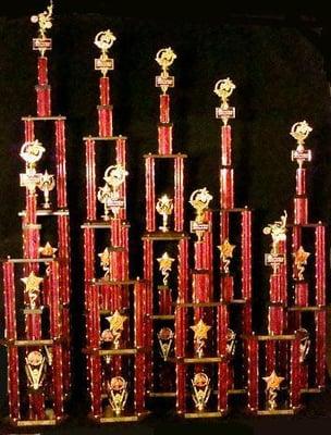 Large, Tall Championship Trophies