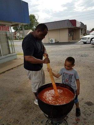 Burgoo!!!!!
The original way....