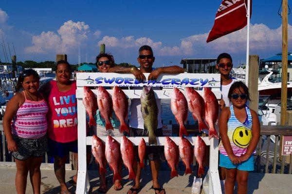 4 Hour Guaranteed Limit of Red Snapper