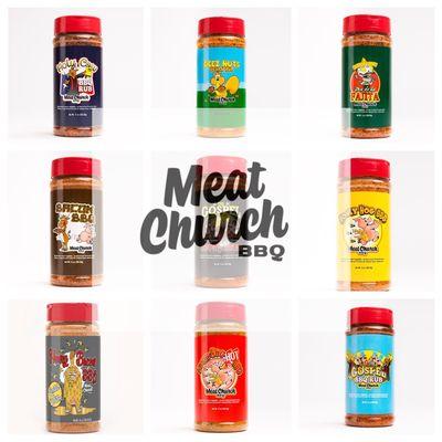 Full line of Meat Church rubs