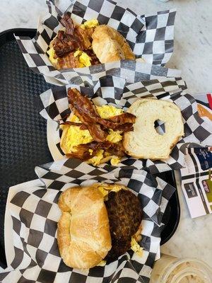 Breakfast sandwiches