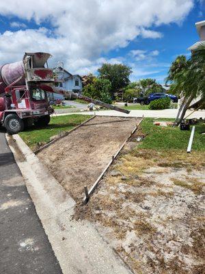 New drive way install