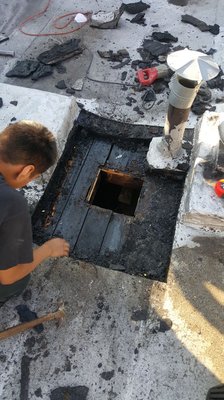 Doing a roof drain