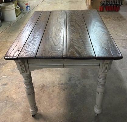 Antique table - post renovation.