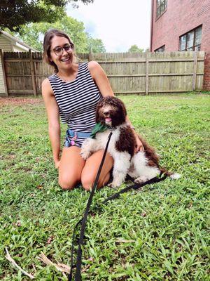 Appa finished his puppy program with an e-collar extension package and is doing fantastic!