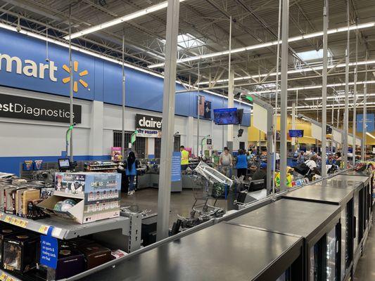 Self checkout area (one of two).