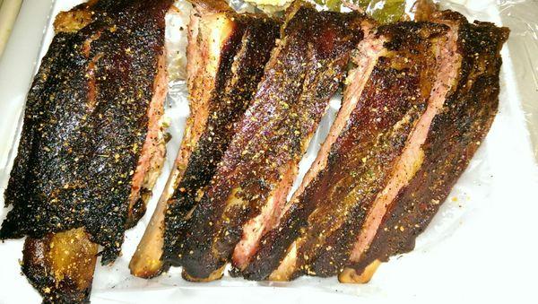 The rib dinner is 5 bones.