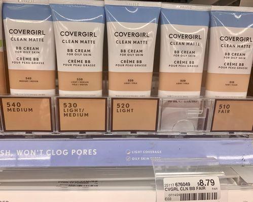 Covergirl oily skin foundations