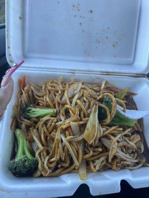 Veggie lo mein not dry