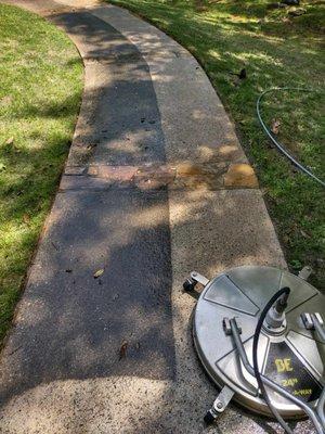 Before and After Landscape Walkway