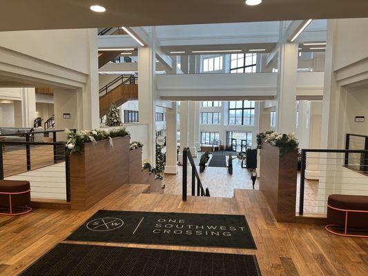 Lobby of the building. Park on the south side of the building to be closest to the office.