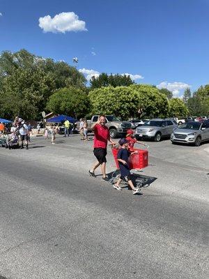 Having fun at the Nephi Parade