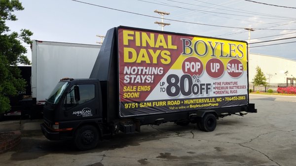 Truck Advertising Banner 22ft