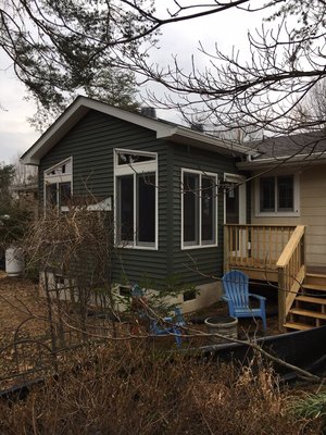 Sunroom and deck addition.