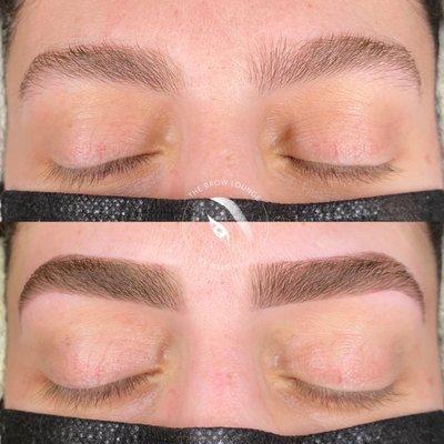 Brow shaping and classic tint!