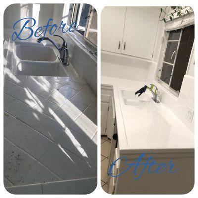 Counter top refinishing