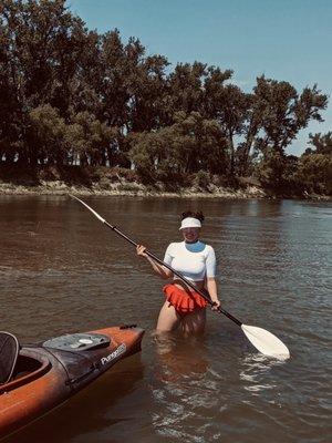 Enjoying the Missouri River