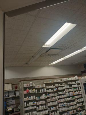 Pharmacy lights need repair