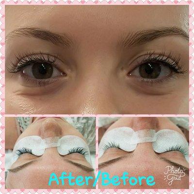 Eyelash extensions natural style