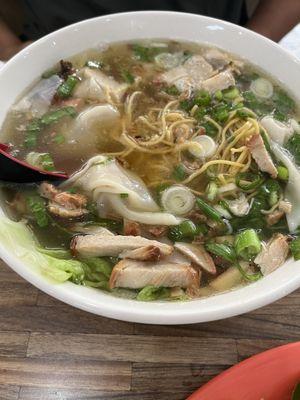 Wonton noodle soup