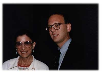 Bruce Coane with Supreme Court Justice, Ruth Bader Ginsburg