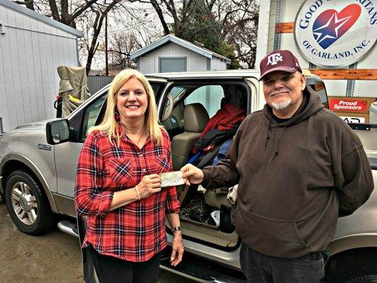 Coat Drive to help Local Homeless - donated to Good Samaritans of Garland Inc.