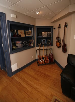 Guitar corner in our control room