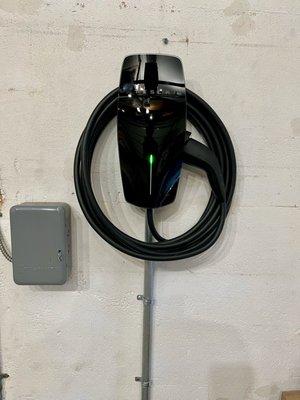 Tesla J1772 Wall Connector installed in the garage